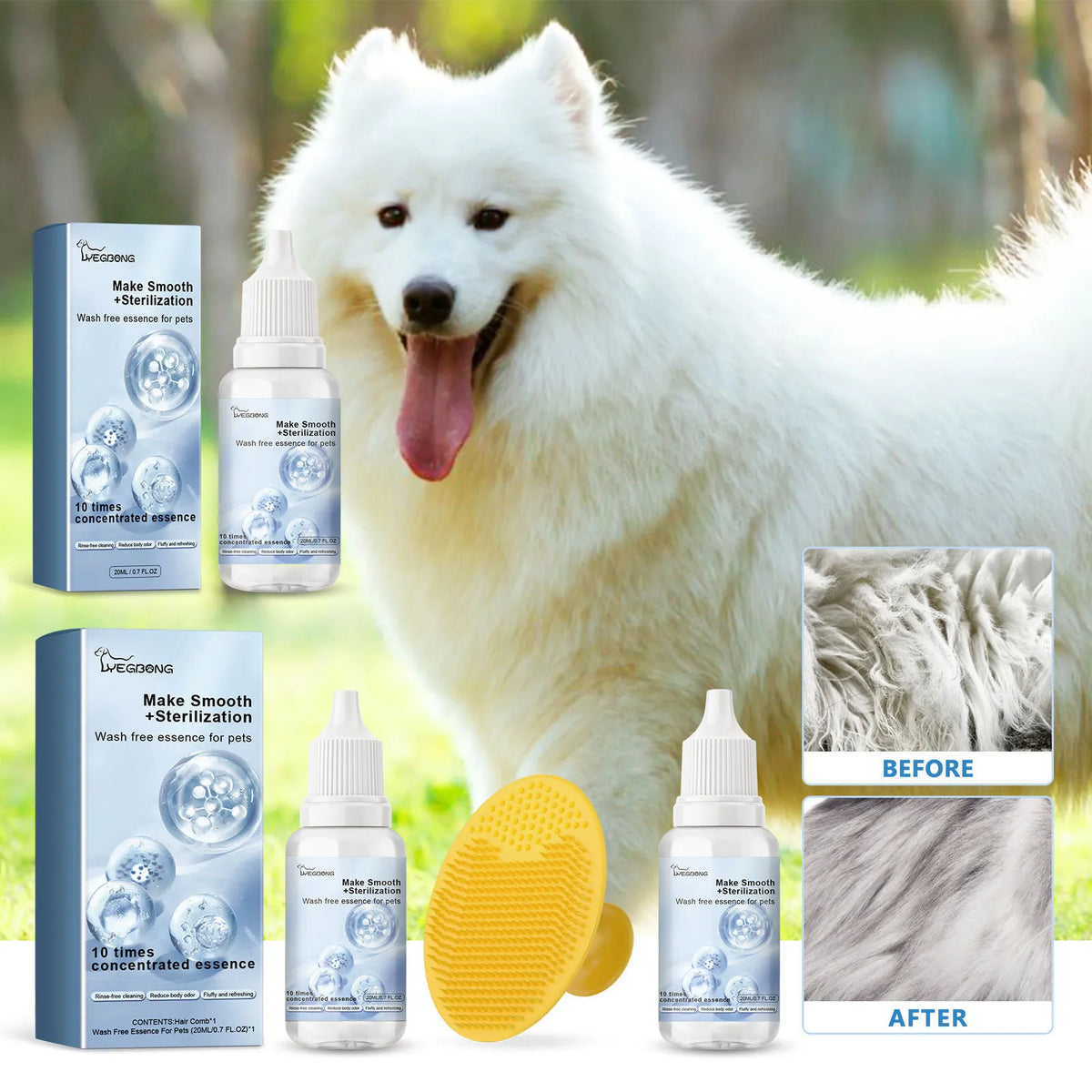 The Vanta Self-Cleaning Grooming Brush