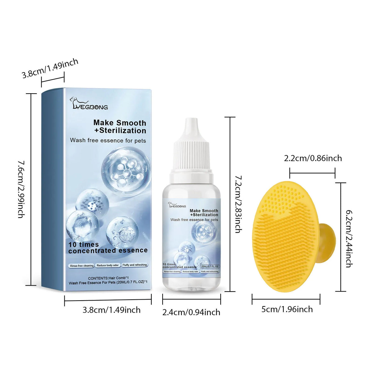 The Vanta Self-Cleaning Grooming Brush
